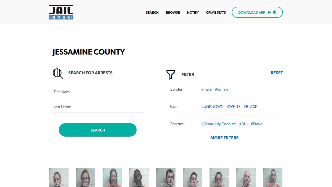 Jessamine County Jail Inmate Search and Mugshots | JailBase